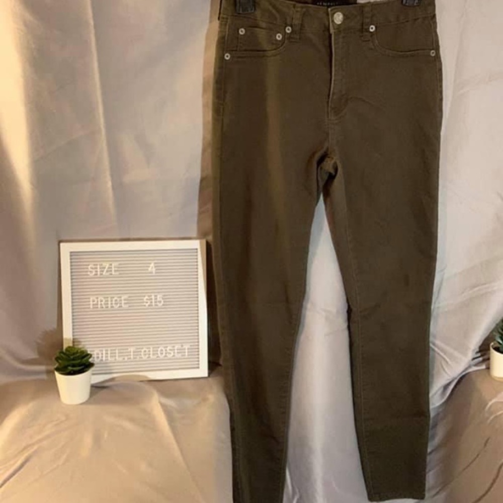 Olive green jeans